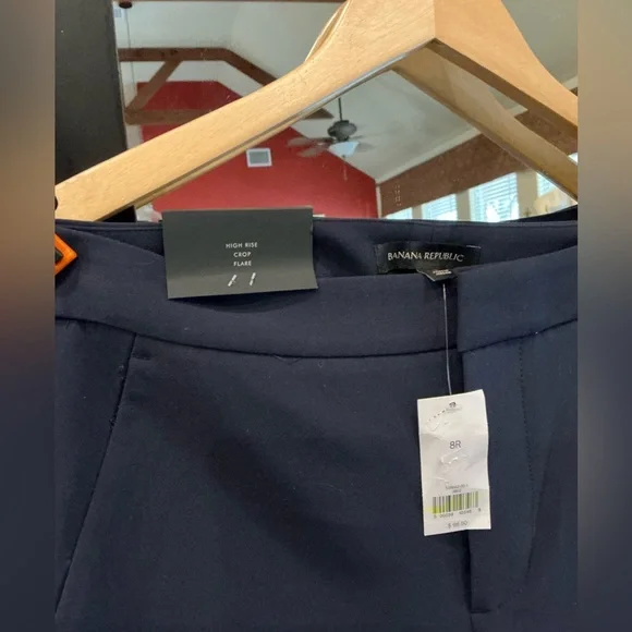 NWT Blue Banana Republic High Rise Crop Flare Trouser size 8 - Picture 2 of 4